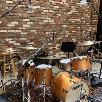 Yamaha drum set used by Ben Smith on the album